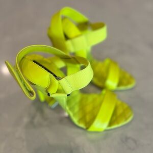 Alice + Olivia Neon Yellow Sandals